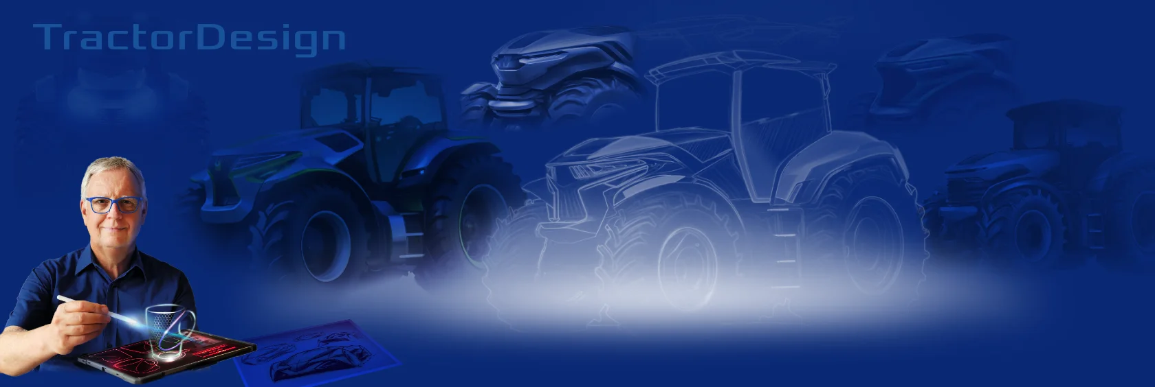 Tractor Design, created AI enhanced